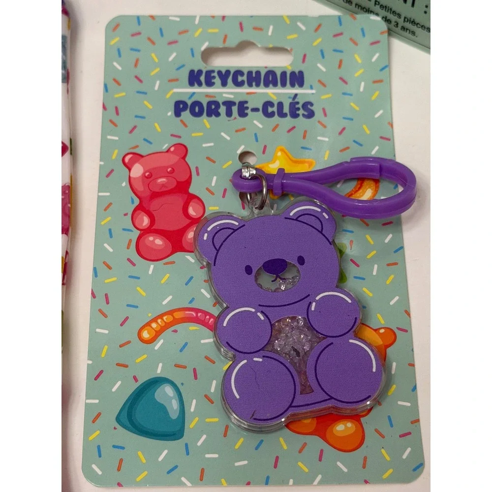Gummy Bear Stationery Set Clipboard Pencil Pouch Pens Erasers Keychain Bundle